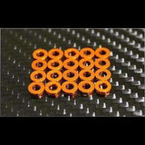 RC MISSION High quality Aluminum shim orange 3x6x2.00mm 20 pcs
