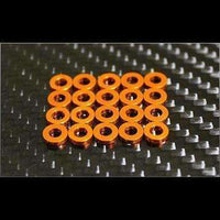 RC MISSION High quality Aluminum shim orange 3x6x0.5mm 20 pcs