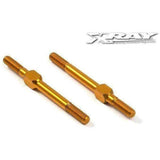 Alu Adj. Turnbuckle M3 L/R 39 MM - Orange - Swiss 7075 T6 (2)