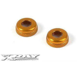 Alu Cap For Xray Shock Body #308322 - Orange (2)