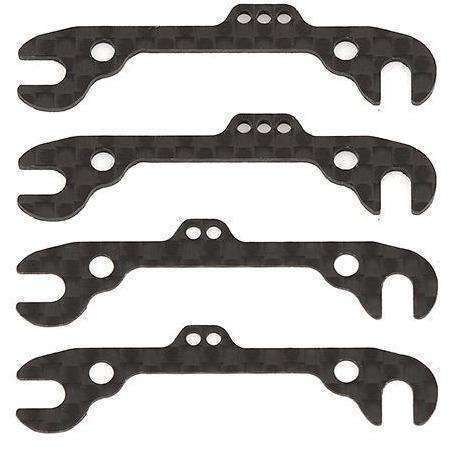 RC12R6 FT Front Ride Height Shims, graphite