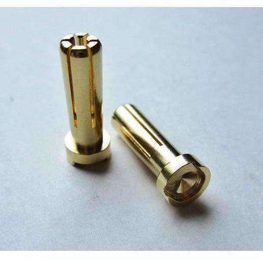 TQ 5mm Bullets 19mm length low profile top with recess for conductor (Pair)