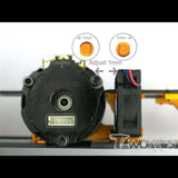 Tworks 7075 Alumn 30-40mm Fan Mount for Xray T4 Orange