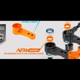 ALU SHIM FOR RADIAL PLAY ADJUSTMENT OF STEERING ARM - ORANGE (2)