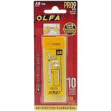 OLFA 5010 AB-10B 9mm Snap-Off Silver Blade, 10-Pack