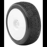 AKA 1:8 BUGGY IMPACT (SUPER SOFT - LONG WEAR) EVO WHEEL PRE-MOUNTED WHITE