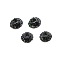 RC Maker LARGE CONTACT LIGHTWEIGHT ALLOY WHEEL NUTS (BLACK)