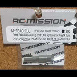 RC MISSION Front Solid Axle ALU  Ultra light weight (For Stock Motors) (2pcs) (pair)