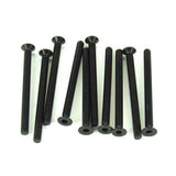 Tekno RC - M3x40mm Flat Head Screws (black, 10pcs)