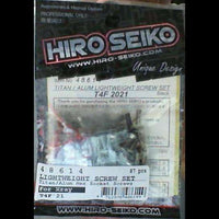 Hiro Seiko XRAY T4F'21 Titan/Alloy Hex Socket Screw Set [BLACK]