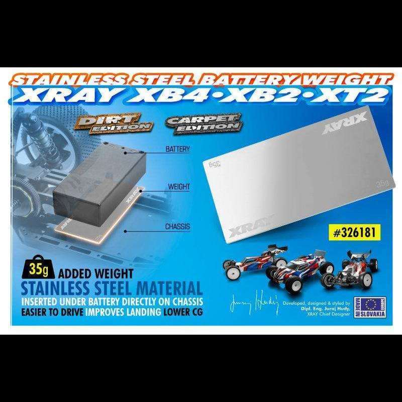 XRAY Stainless Steel Battery Weight (35g)