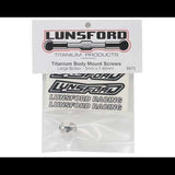 Lunsford 3x7.4mm Titanium Body Mount Screws (2)