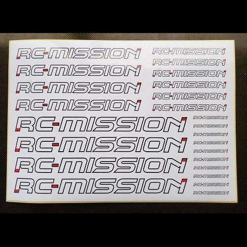 RC MISSION Logo decal Pre-cut 148x210mm