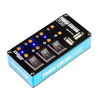 MuchMore Power Station Pro Multi Distributor Blue (with Tow USB Charging port)