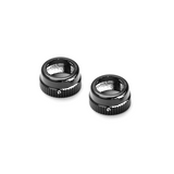 Xray Ulp Alu Shock Cap-Nut With Vent Hole - Black (2)