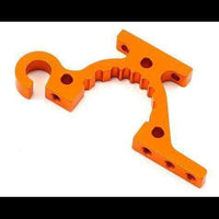 XRAY T4 Front-Left/Rear-Right Aluminum Lower Bulkhead (Orange)