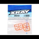 XRAY 3.5mm Plastic Drive Pin Clips (4) (Orange)